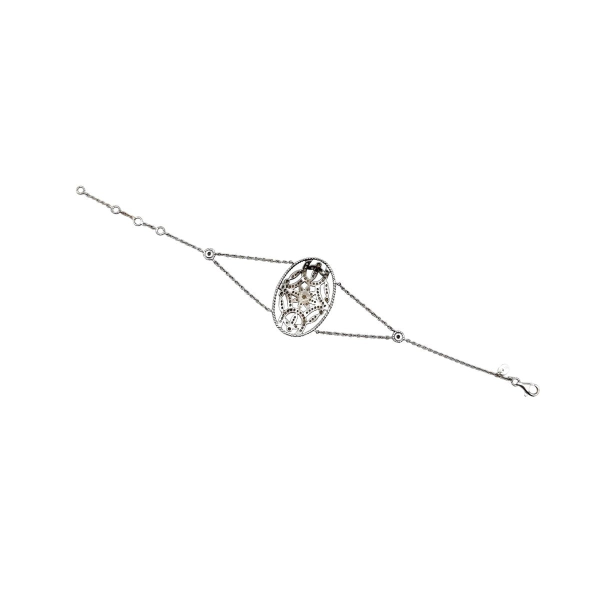 Bracelet en or blanc et diamants - Castafiore