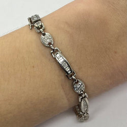 Bracelet en or blanc et diamants - Castafiore