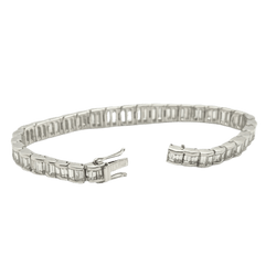 Bracelet en or blanc et diamants - Castafiore