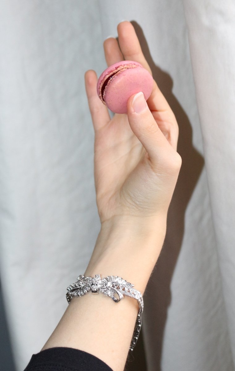 Bracelet en or blanc et diamants - Castafiore