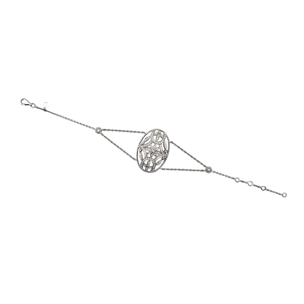 Bracelet en or blanc et diamants - Castafiore