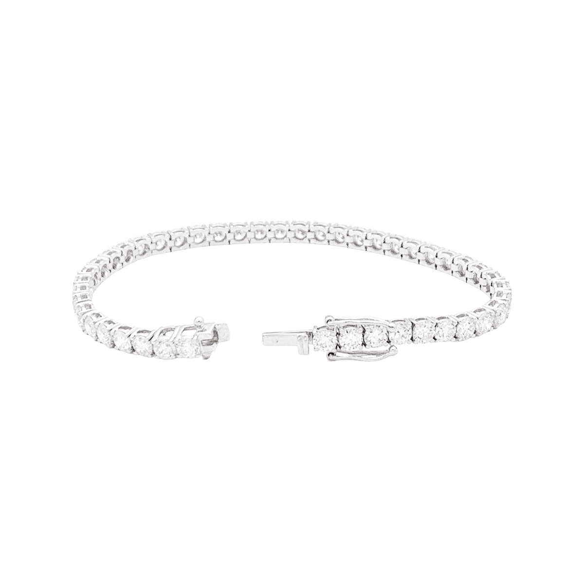 Bracelet en or blanc et diamants - Castafiore