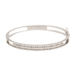 Bracelet en or blanc et diamants - Castafiore