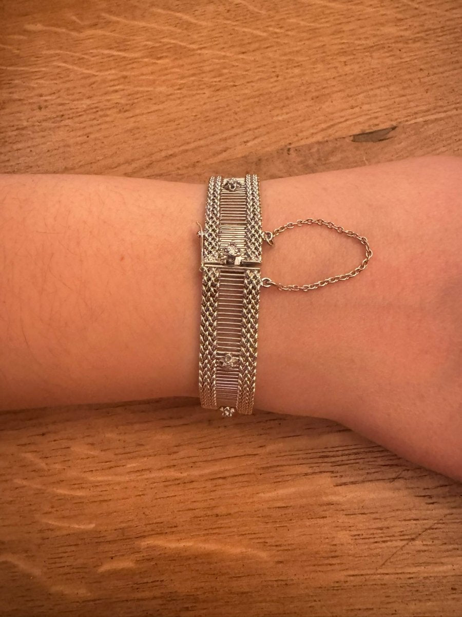Bracelet en or blanc et diamants - Castafiore