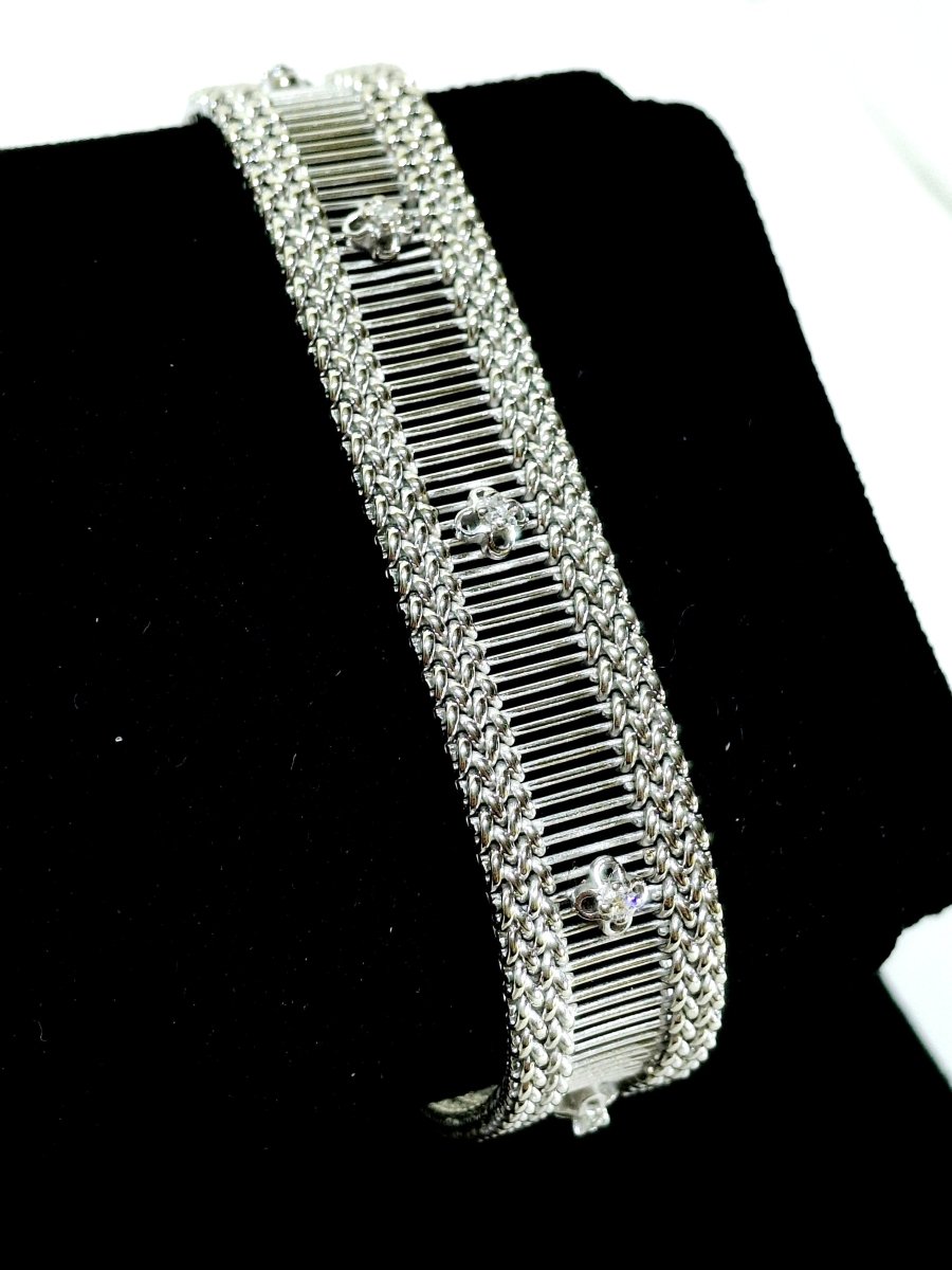 Bracelet en or blanc et diamants - Castafiore