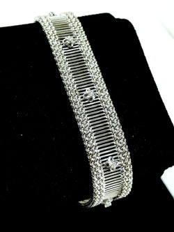 Bracelet en or blanc et diamants - Castafiore