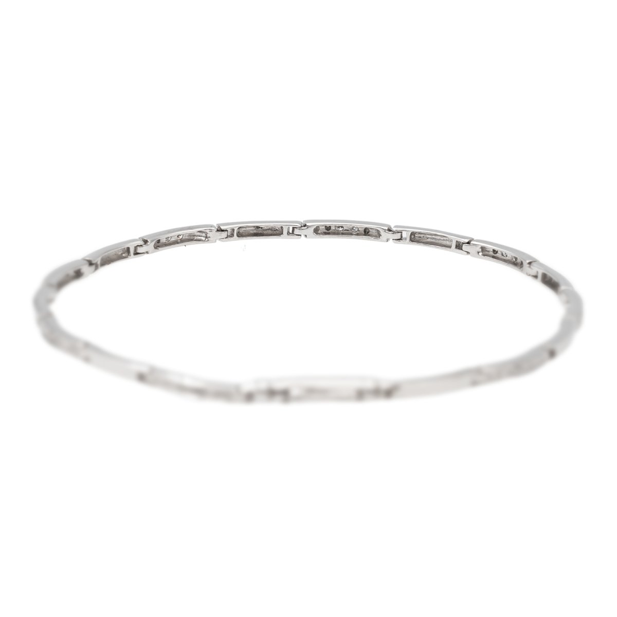 Bracelet en or blanc et diamants - Castafiore