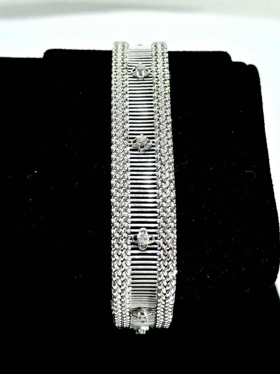 Bracelet en or blanc et diamants - Castafiore