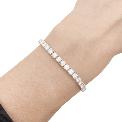 Bracelet en or blanc et diamants - Castafiore