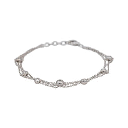 Bracelet en or blanc et diamants - Castafiore