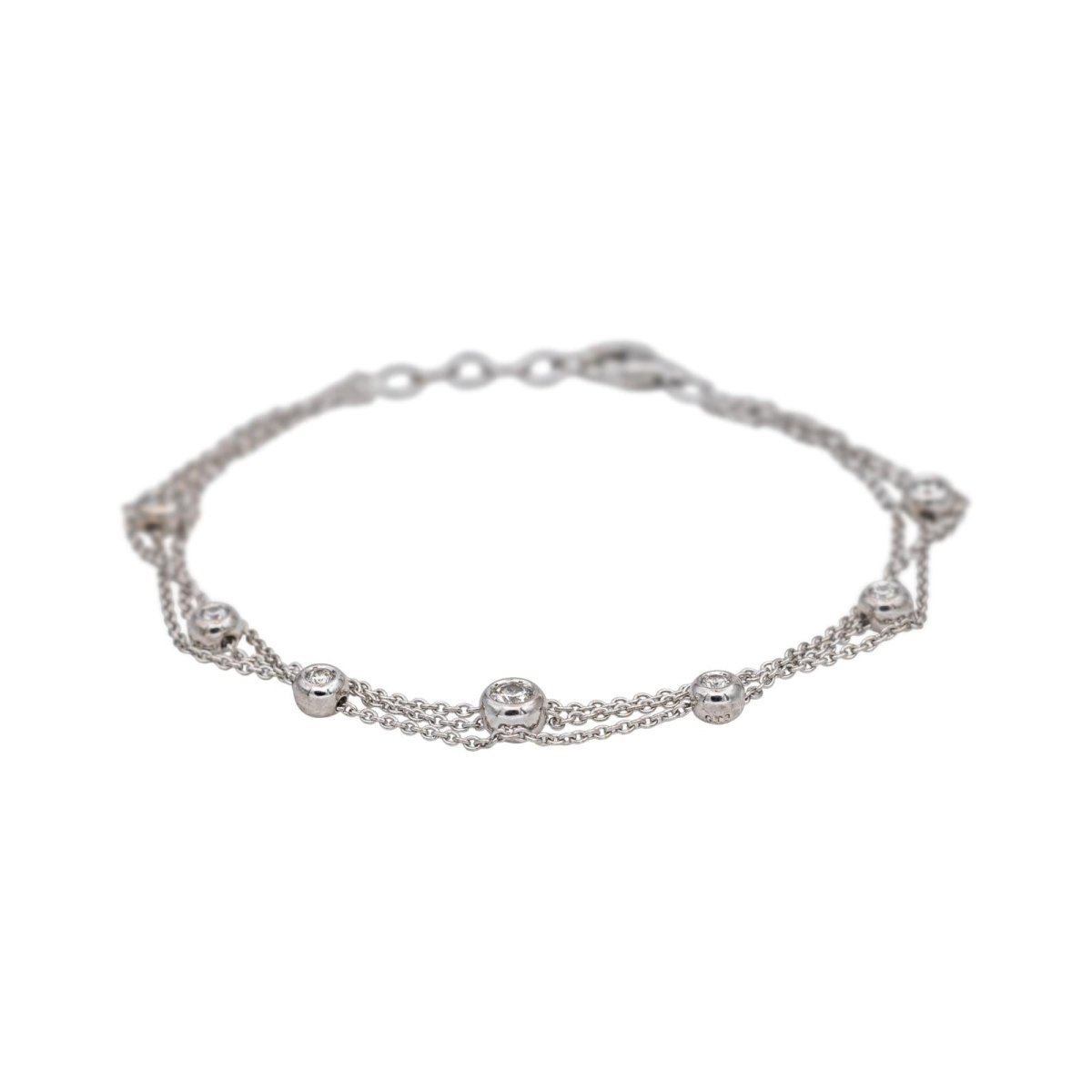 Bracelet en or blanc et diamants - Castafiore