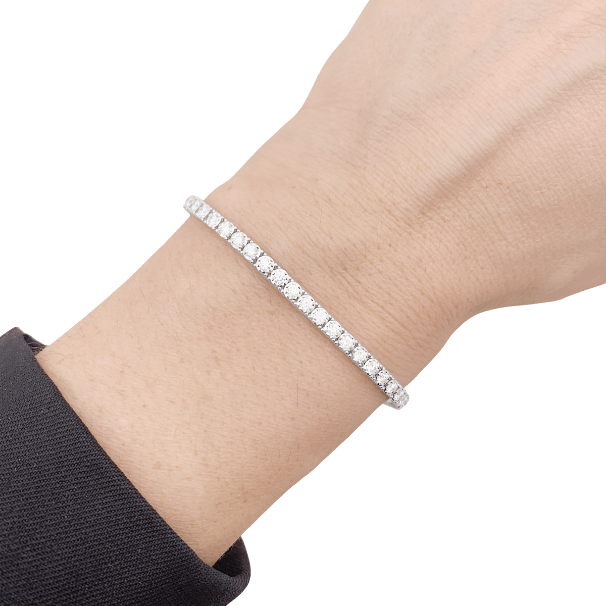 Bracelet en or blanc et diamants - Castafiore