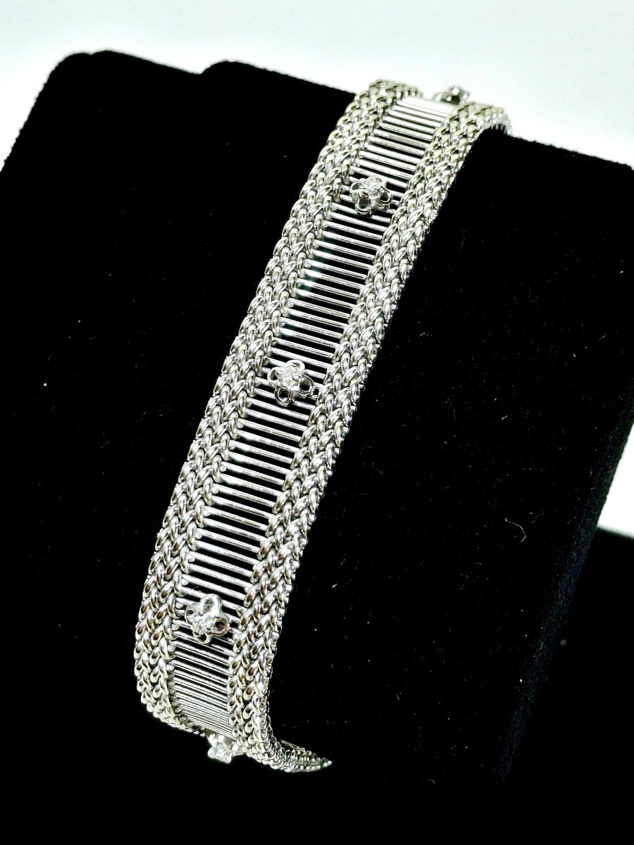 Bracelet en or blanc et diamants - Castafiore