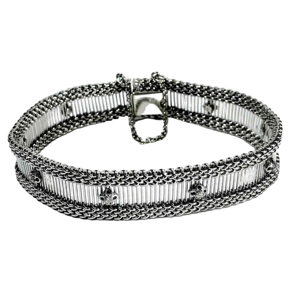 Bracelet en or blanc et diamants - Castafiore