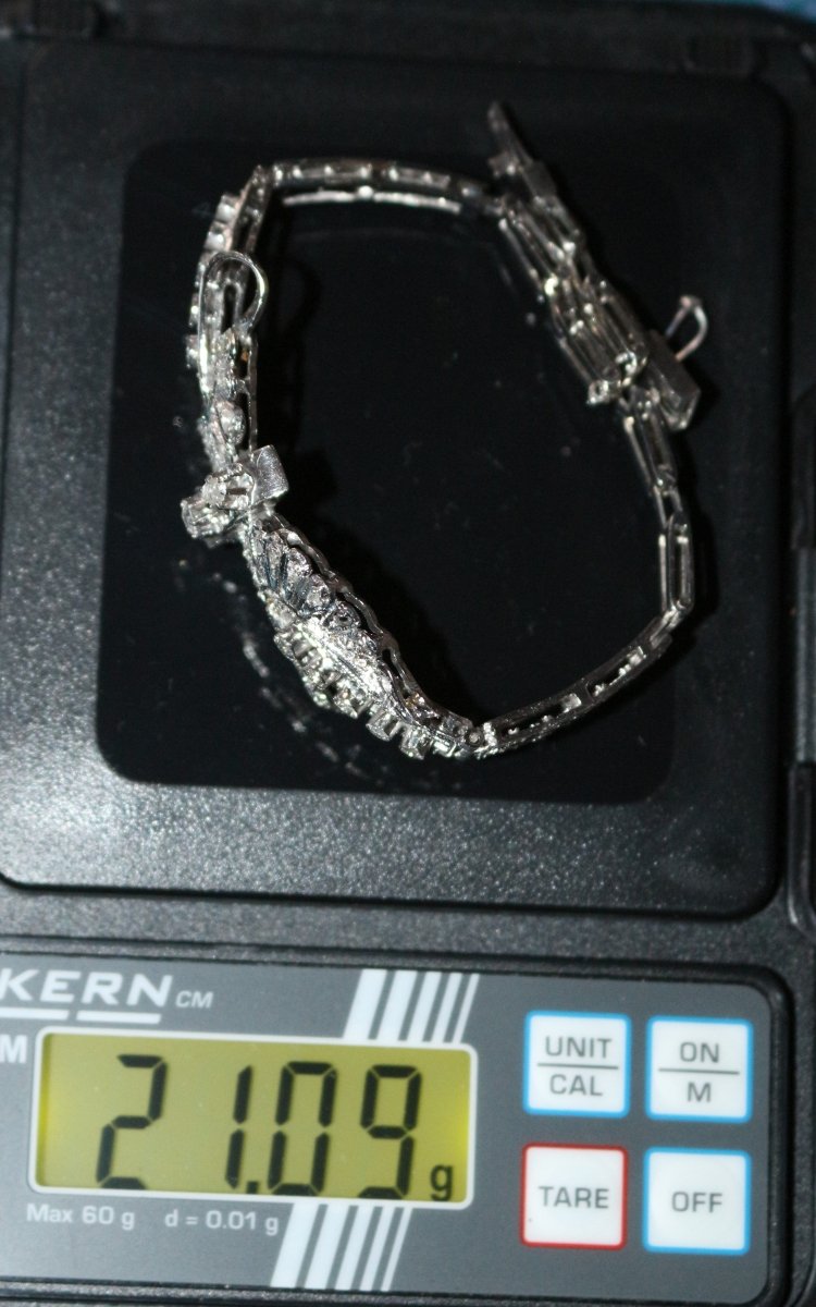 Bracelet en or blanc et diamants - Castafiore