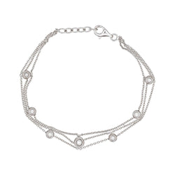 Bracelet en or blanc et diamants - Castafiore