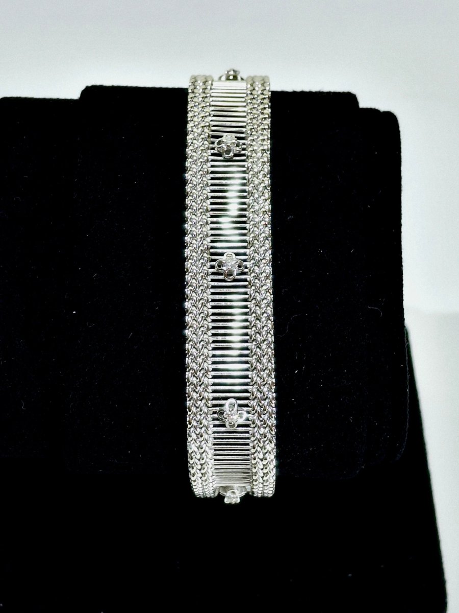 Bracelet en or blanc et diamants - Castafiore