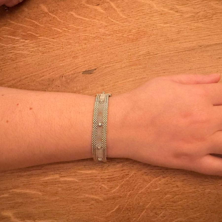 Bracelet en or blanc et diamants - Castafiore