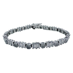 Bracelet en or blanc et diamants - Castafiore