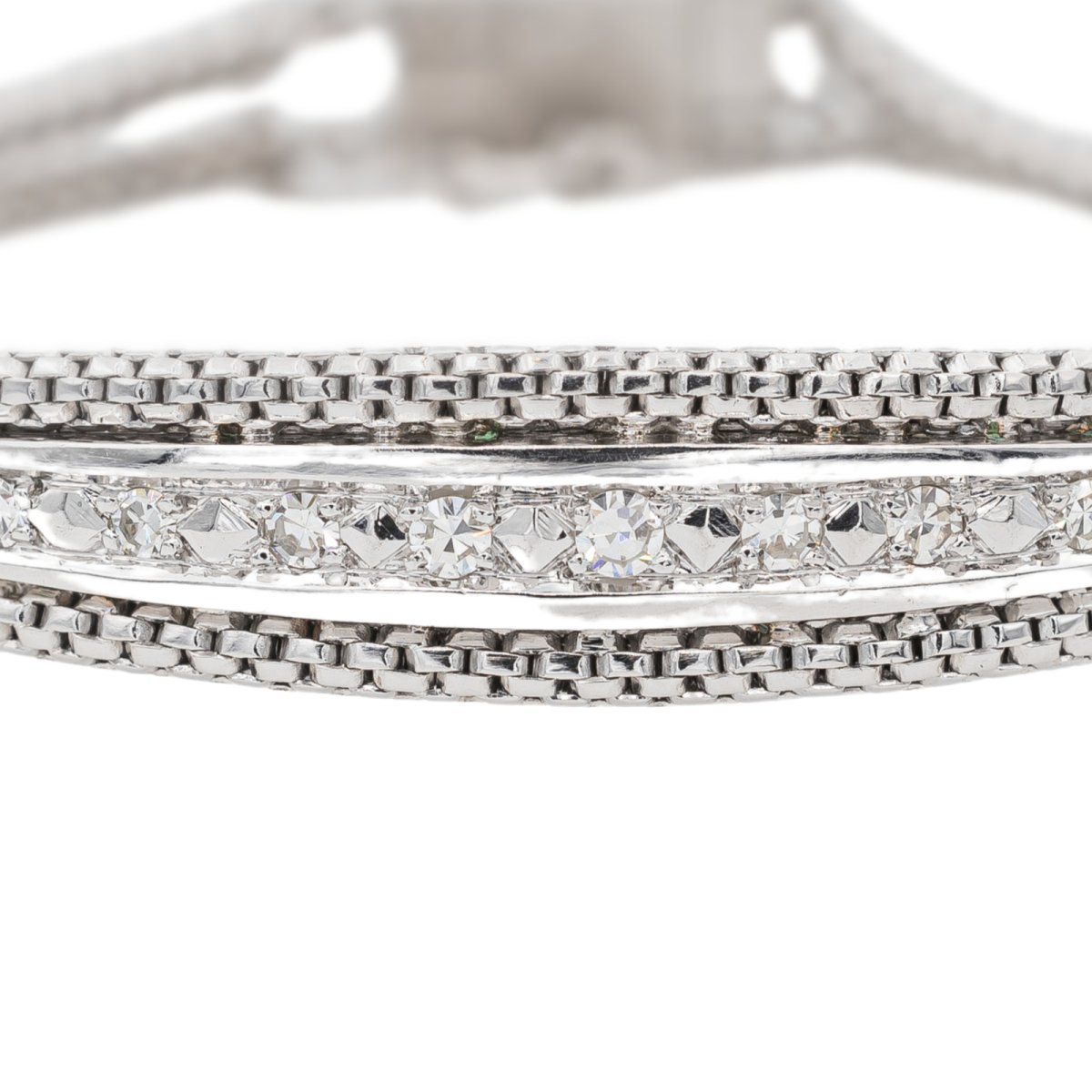 Bracelet en or blanc et diamants - Castafiore