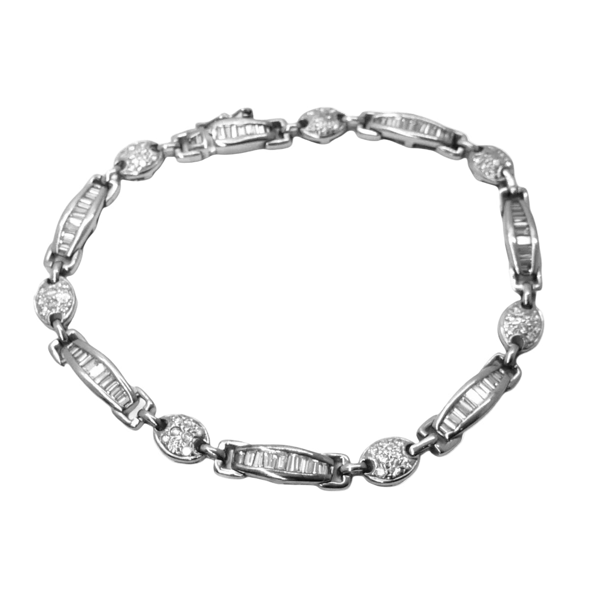 Bracelet en or blanc et diamants - Castafiore