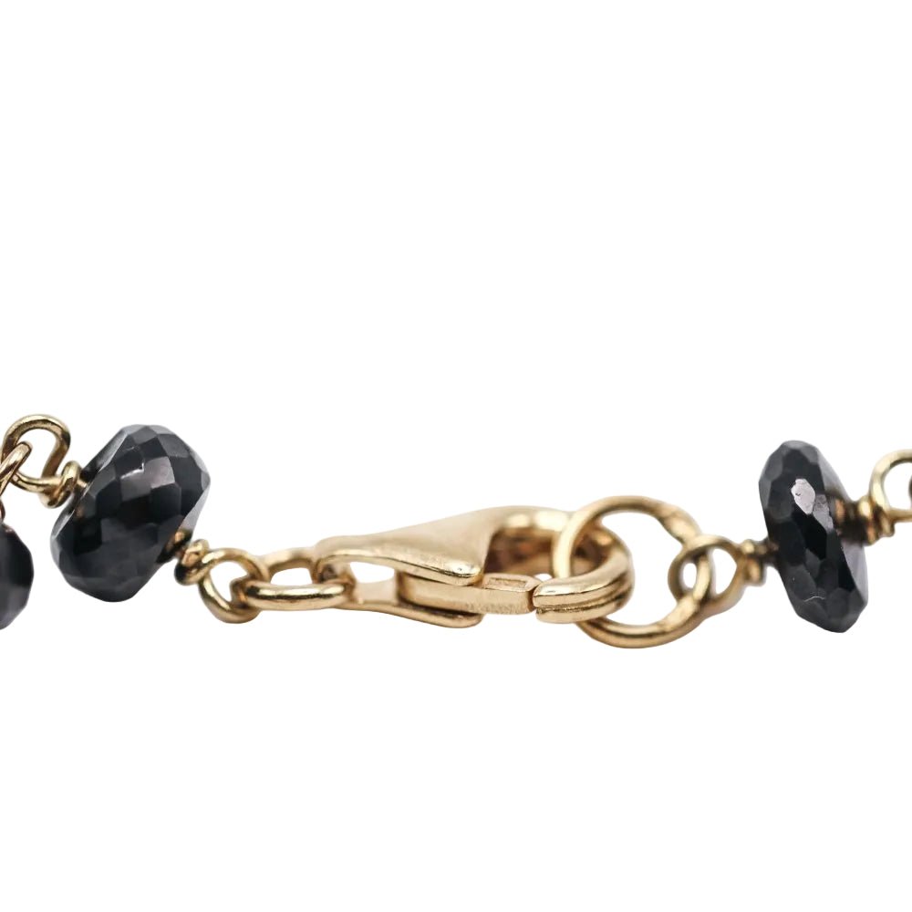 Bracelet en or blanc, perles et spinelles - Castafiore