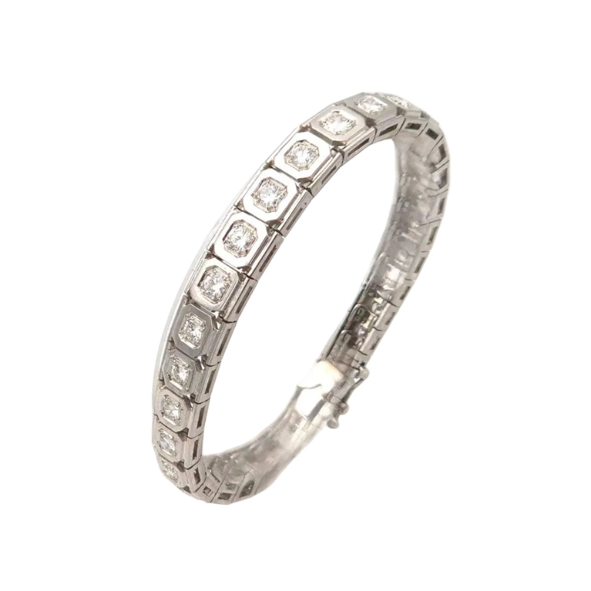 Bracelet en or blanc, platine et diamants - Castafiore