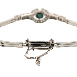 Bracelet en or blanc, saphir et diamants - Castafiore
