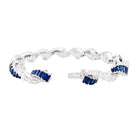 Bracelet en or blanc, saphirs et diamants - Castafiore