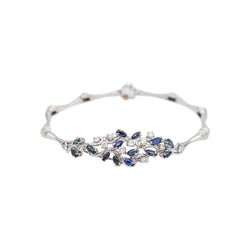 Bracelet en or blanc, saphirs et diamants - Castafiore