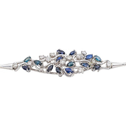 Bracelet en or blanc, saphirs et diamants - Castafiore