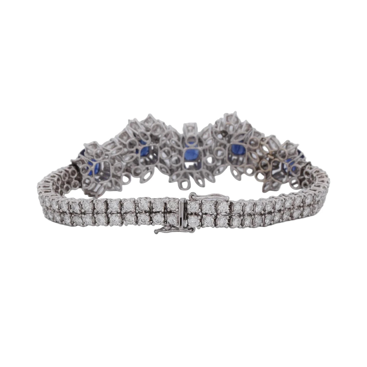 Bracelet en or blanc, saphirs et diamants - Castafiore