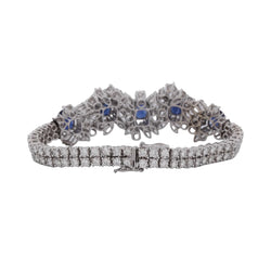 Bracelet en or blanc, saphirs et diamants - Castafiore