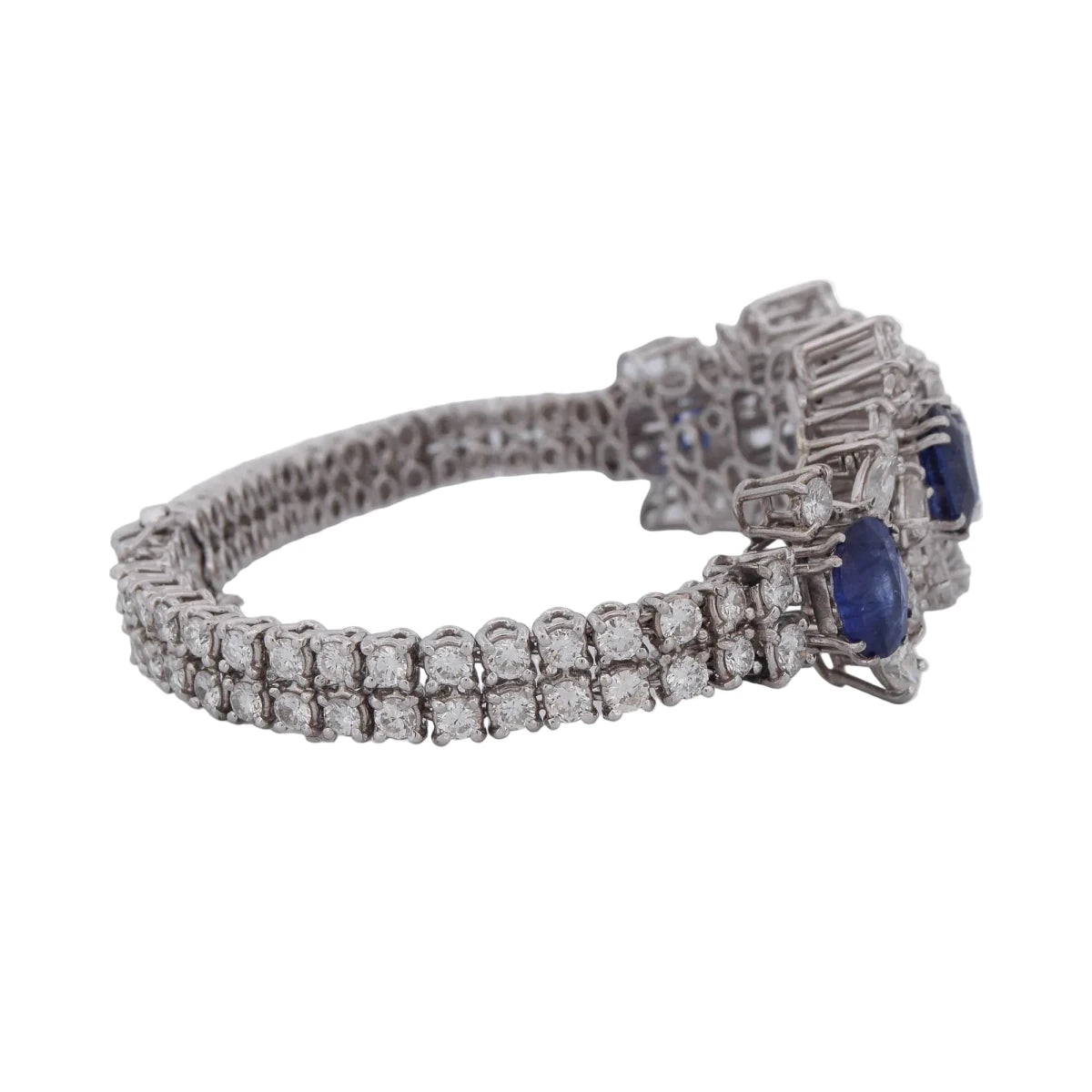 Bracelet en or blanc, saphirs et diamants - Castafiore