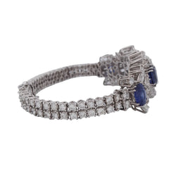 Bracelet en or blanc, saphirs et diamants - Castafiore