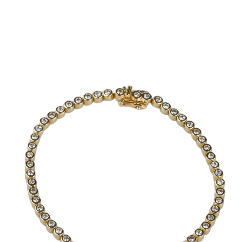 Bracelet en or jaune 18 carats orné de 56 diamants - Castafiore