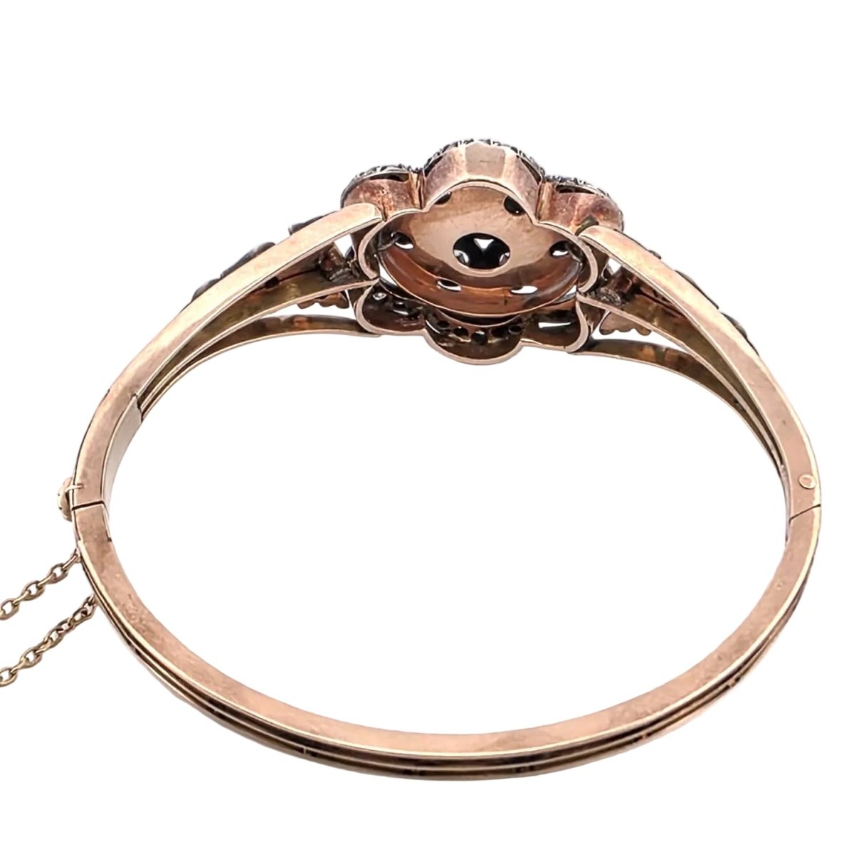 Bracelet en or jaune, argent, émail et diamants - Castafiore