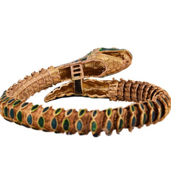 Bracelet en or jaune, émail, rubis et diamants - Castafiore