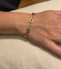 Bracelet En Or Jaune Et Blanc - Castafiore