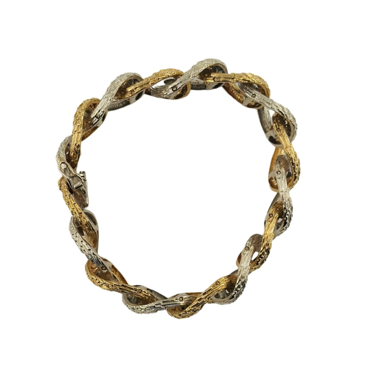Bracelet en or jaune et blanc - Castafiore
