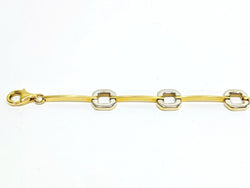 Bracelet En Or Jaune Et Blanc - Castafiore