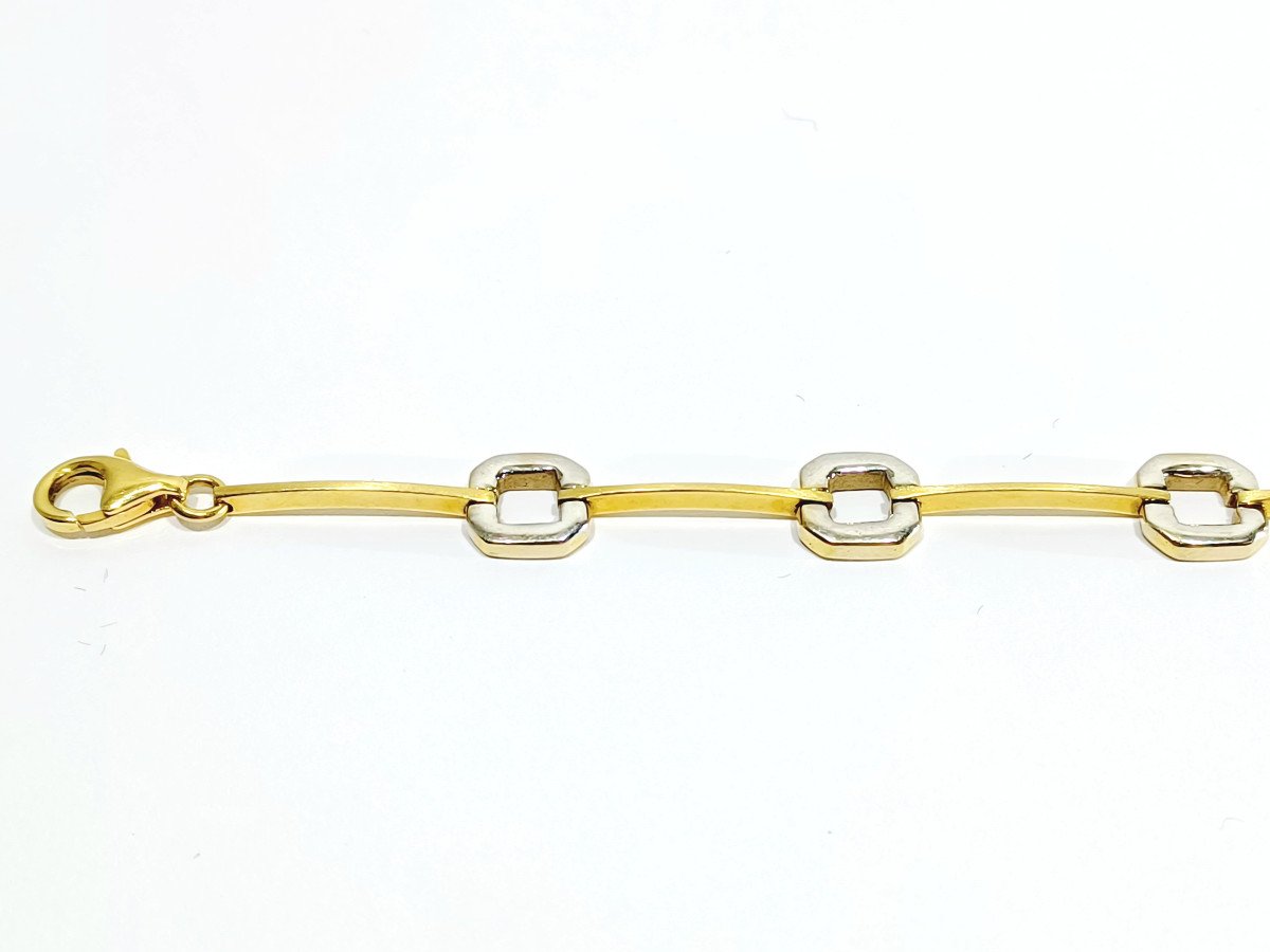 Bracelet En Or Jaune Et Blanc - Castafiore