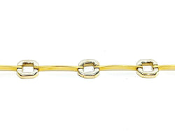 Bracelet En Or Jaune Et Blanc - Castafiore