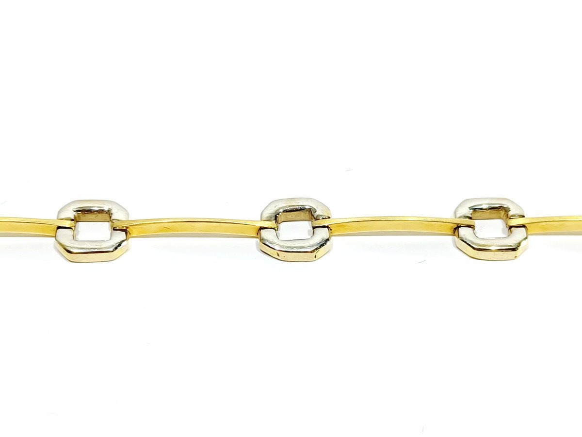 Bracelet En Or Jaune Et Blanc - Castafiore