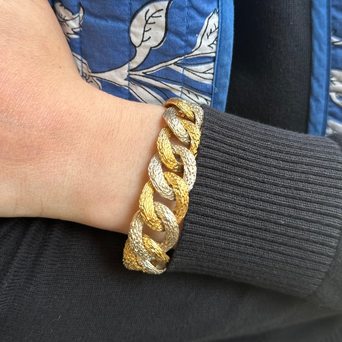 Bracelet en or jaune et blanc - Castafiore