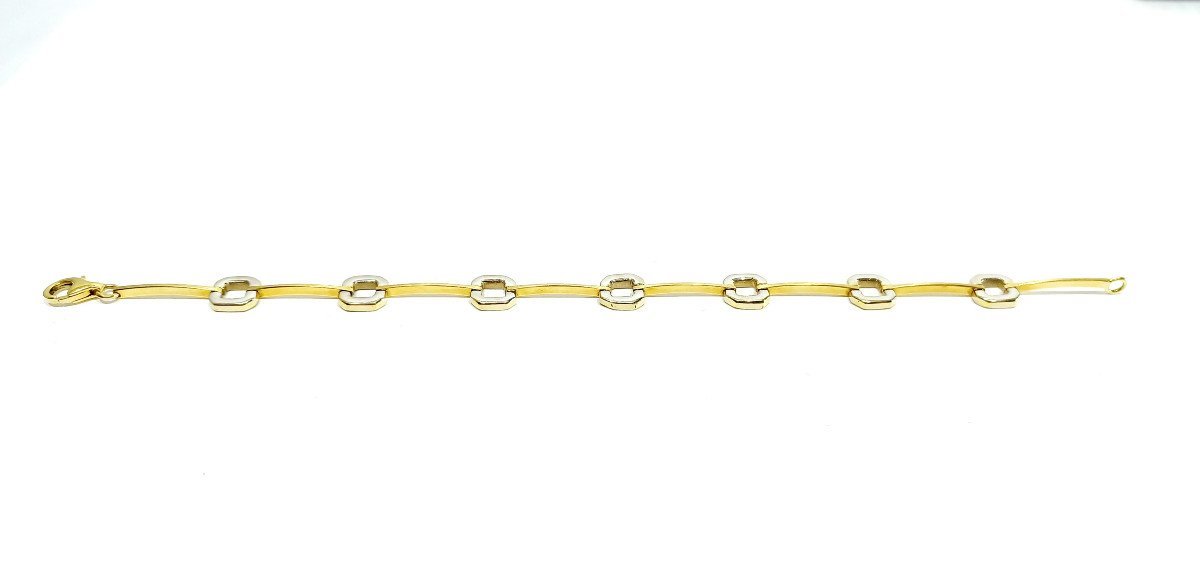 Bracelet En Or Jaune Et Blanc - Castafiore