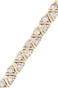 Bracelet en or jaune et diamant - Castafiore
