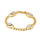 Bracelet en or jaune et diamant - Castafiore