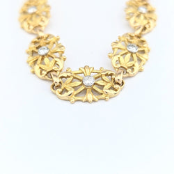 Bracelet en or jaune et diamants - Castafiore