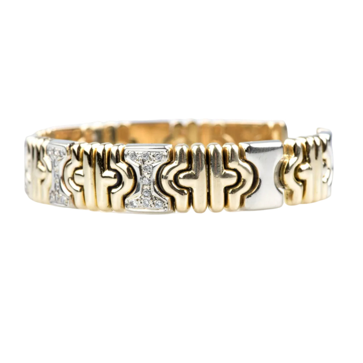 Bracelet en or jaune et diamants - Castafiore